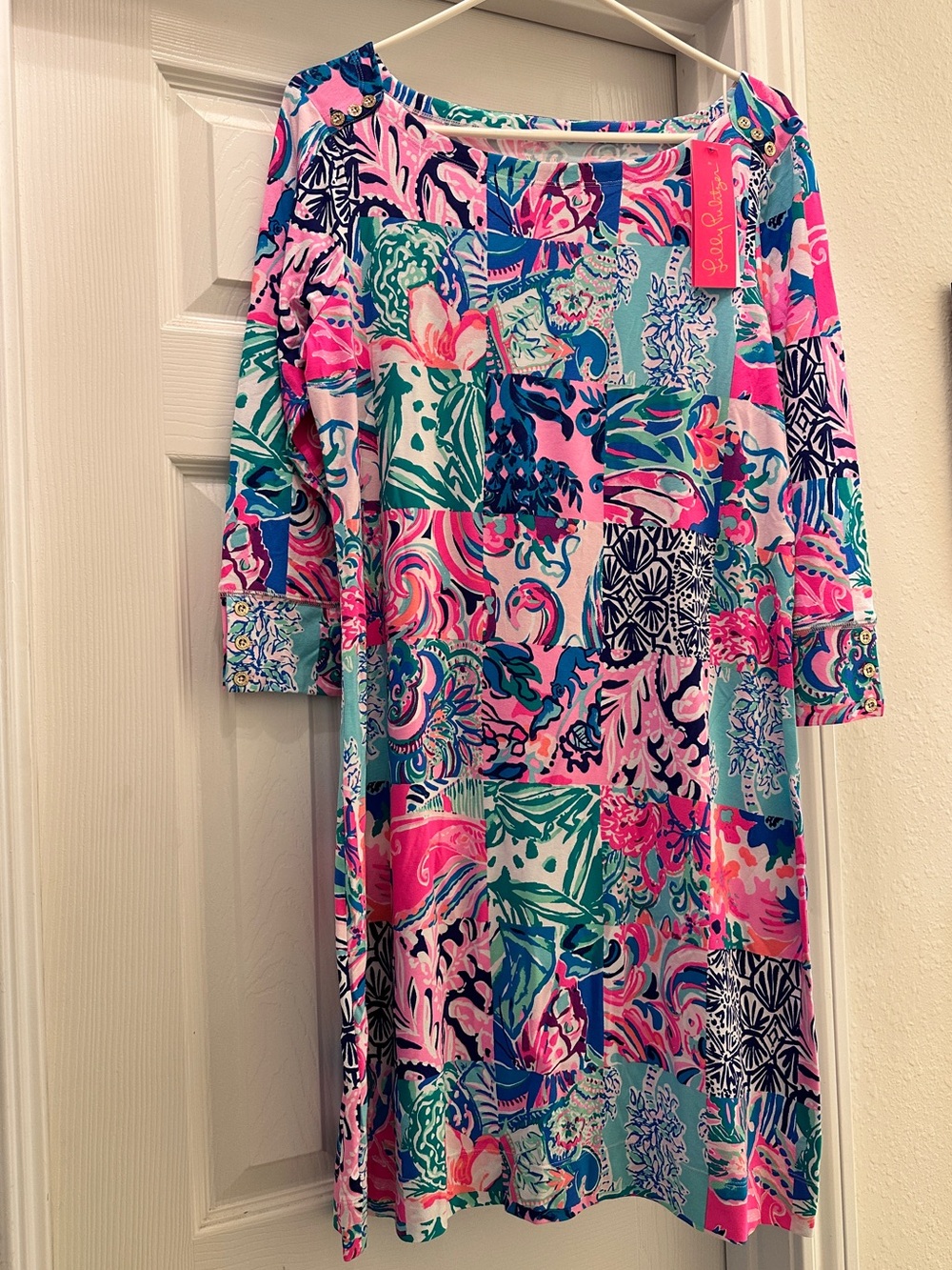 Lilly Pulitzer “Patch to Match” Sophie dress NWT size Large